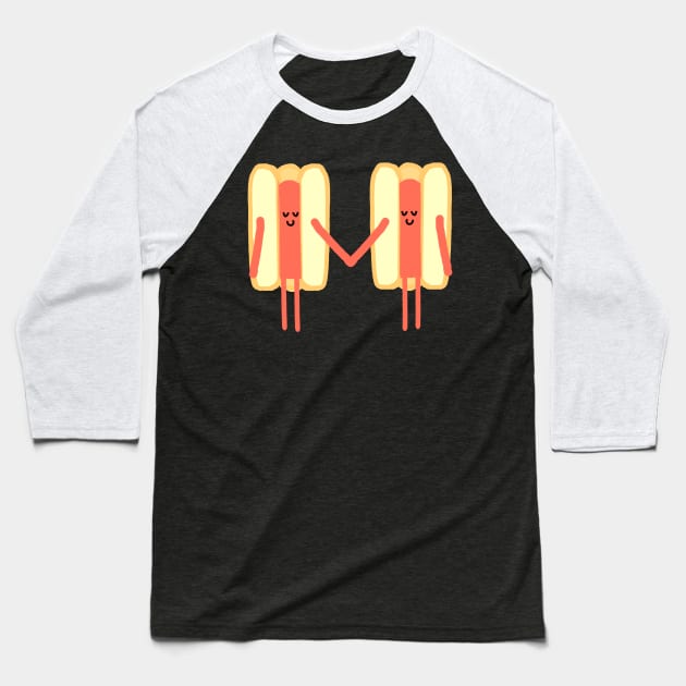 Hotdogs in love. Baseball T-Shirt by gpam